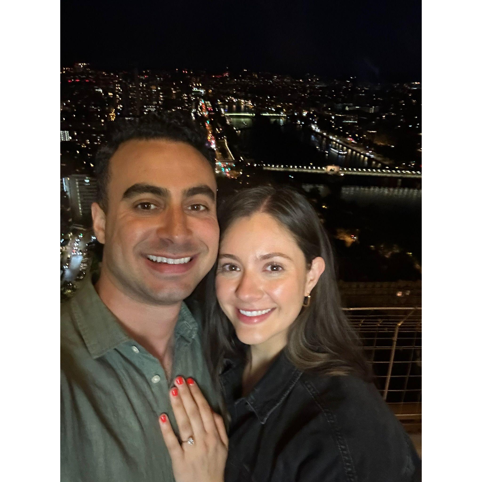 We're engaged! Paris, 2024