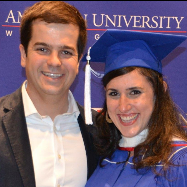 Lauren's AU graduation for completing her Masters in Special Education