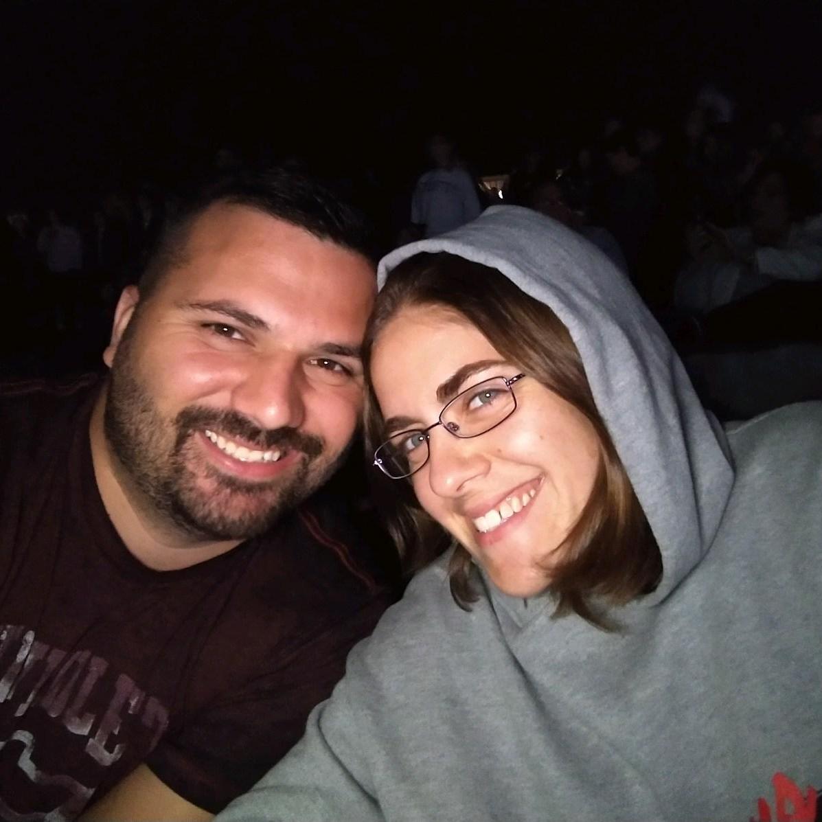 On the lawn at a Zac Brown concert, September 2018.