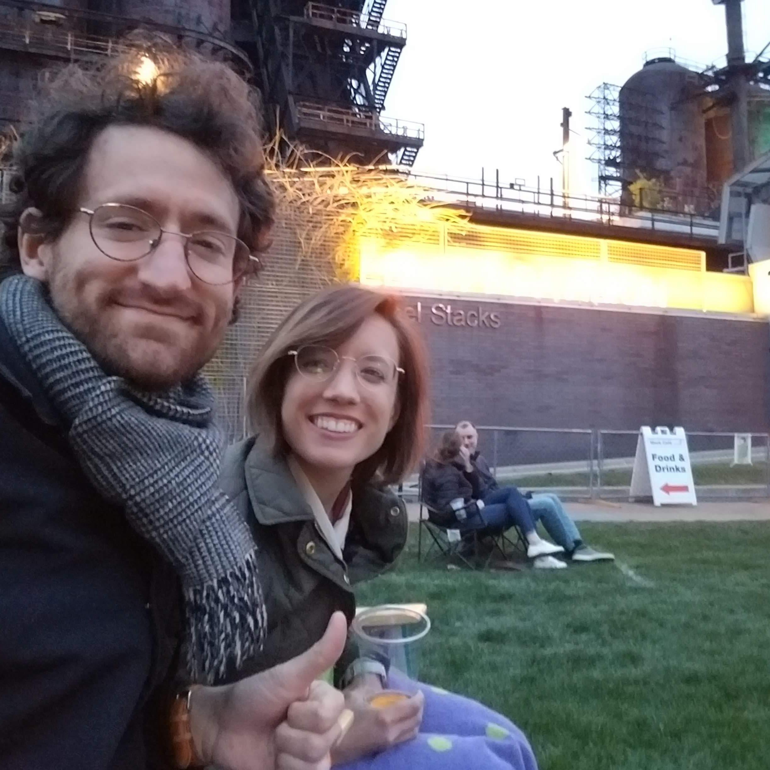 Yacht rock superfans. Seeing Boat House Row at the “Steel[y] [Dan] Stacks.” Bethlehem, PA. April 2021.