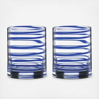 Charlotte Street Double Old Fashioned Glass, Set of 2