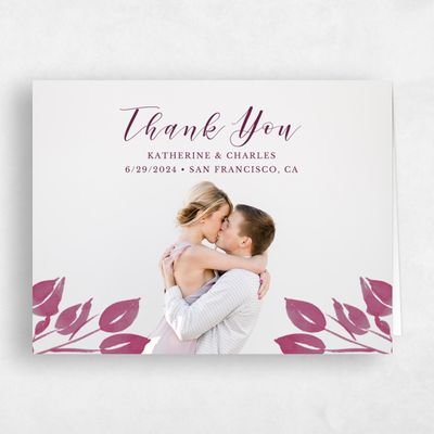 Berry, Purple Wedding Thank You - Clemson Photo
