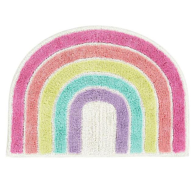 Rainbow Shaped Bath Mat, Bath Mat, Multi