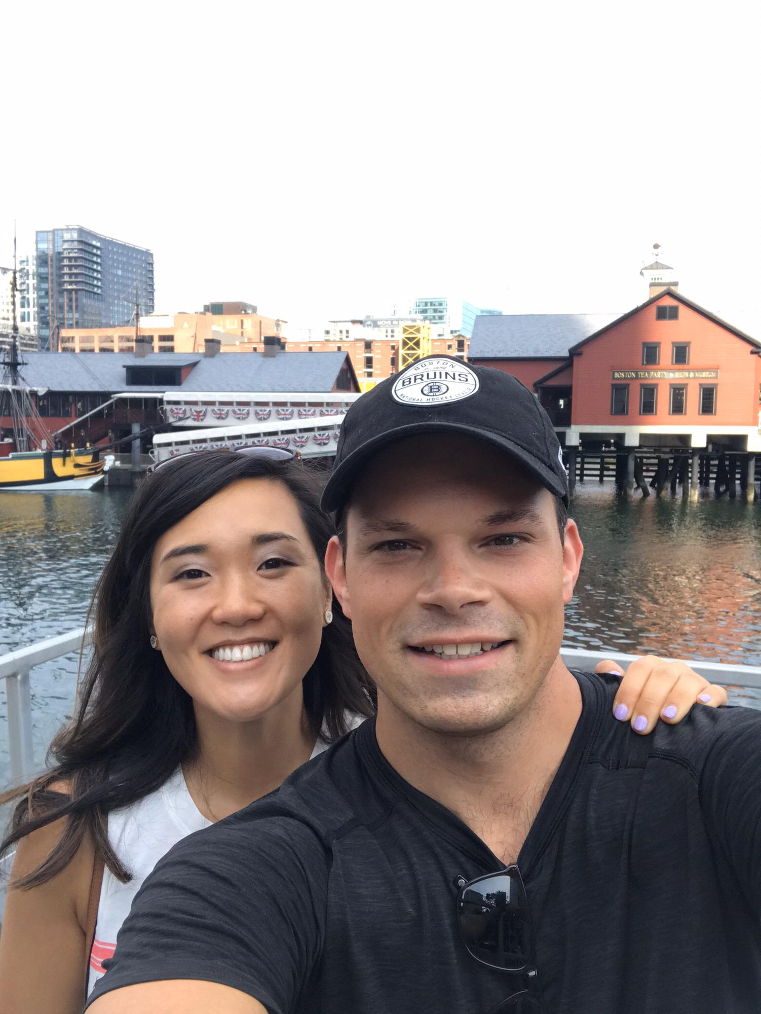 Showing Kat around Boston