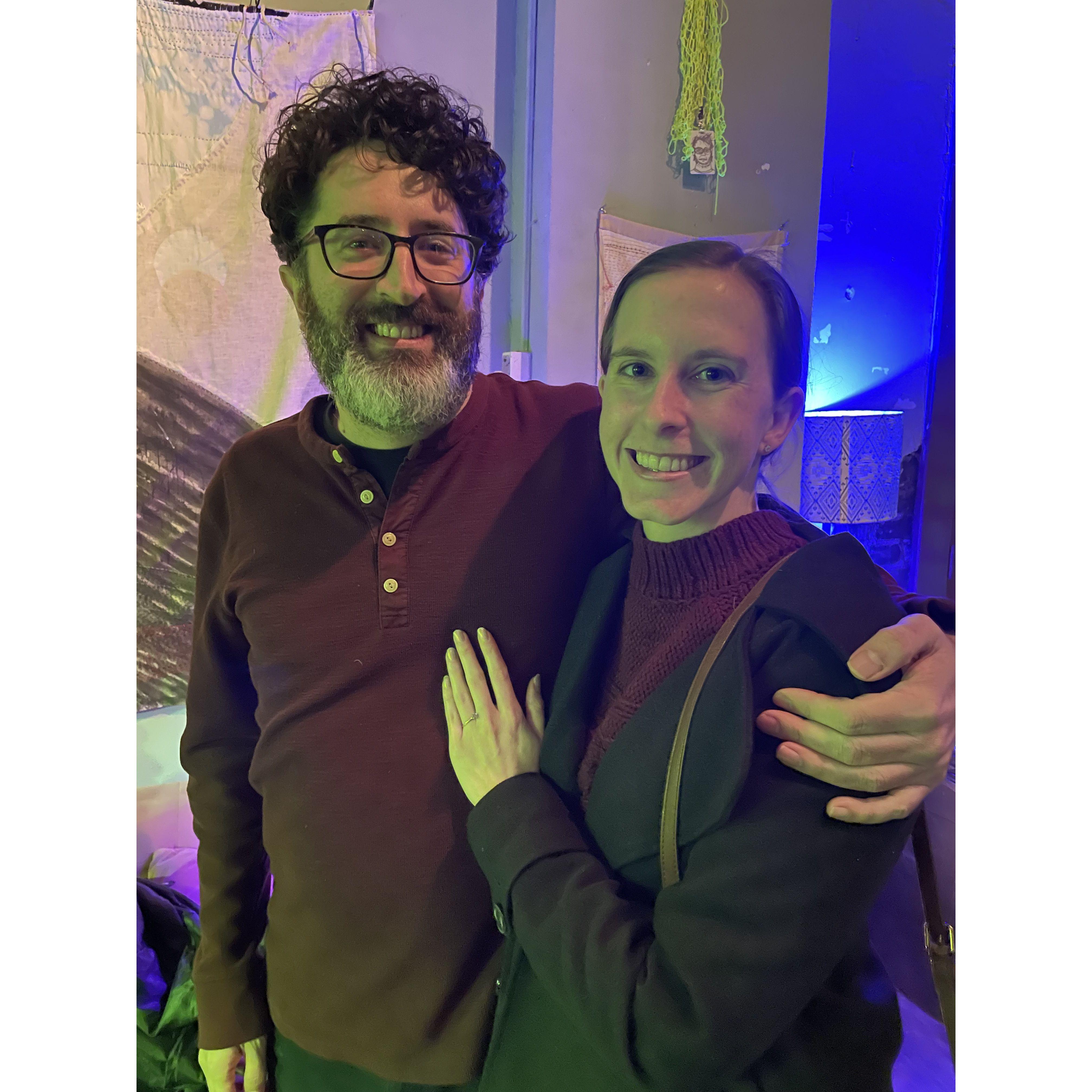 The night of our engagement! December 20, 2024