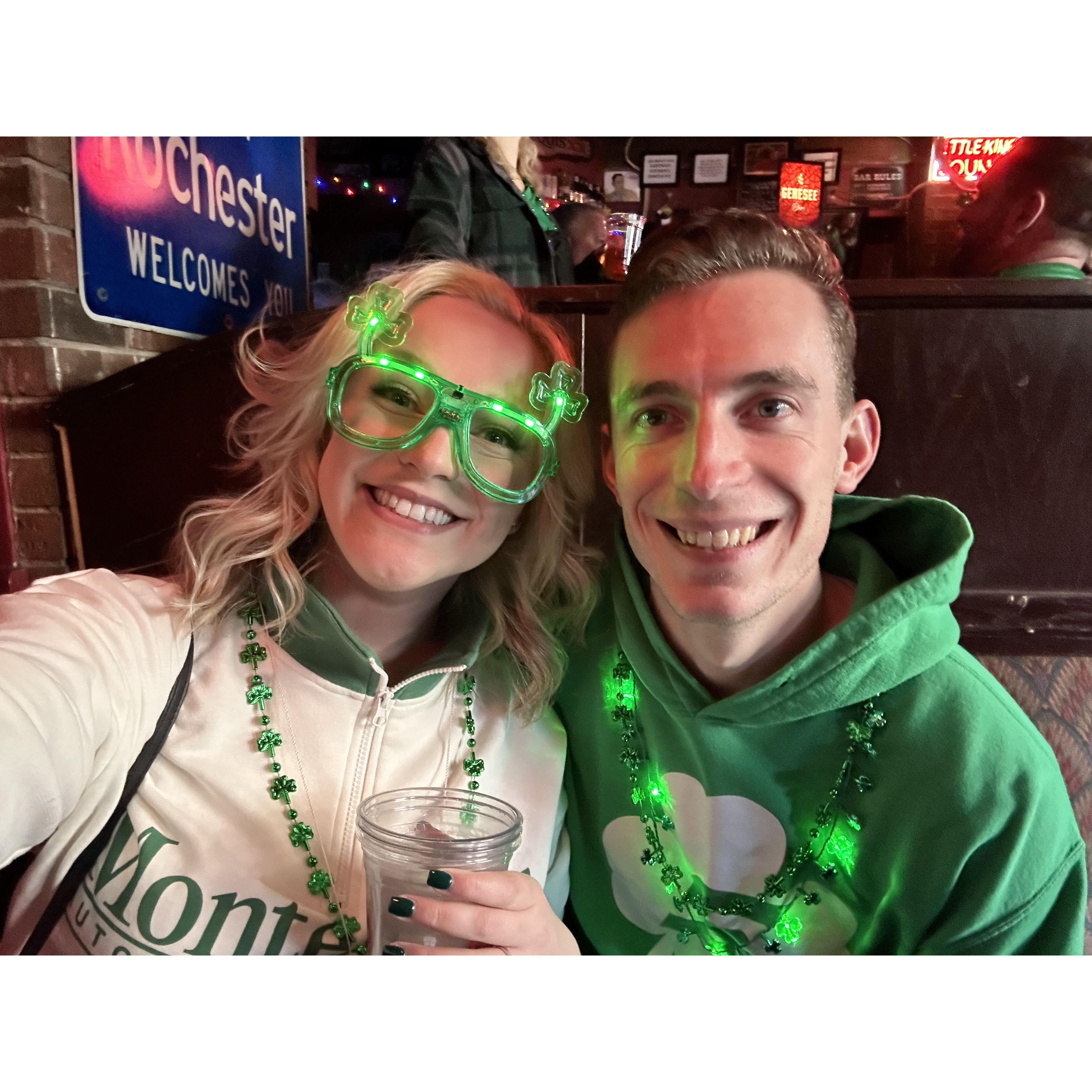 First St Patty's Celebration Engaged!