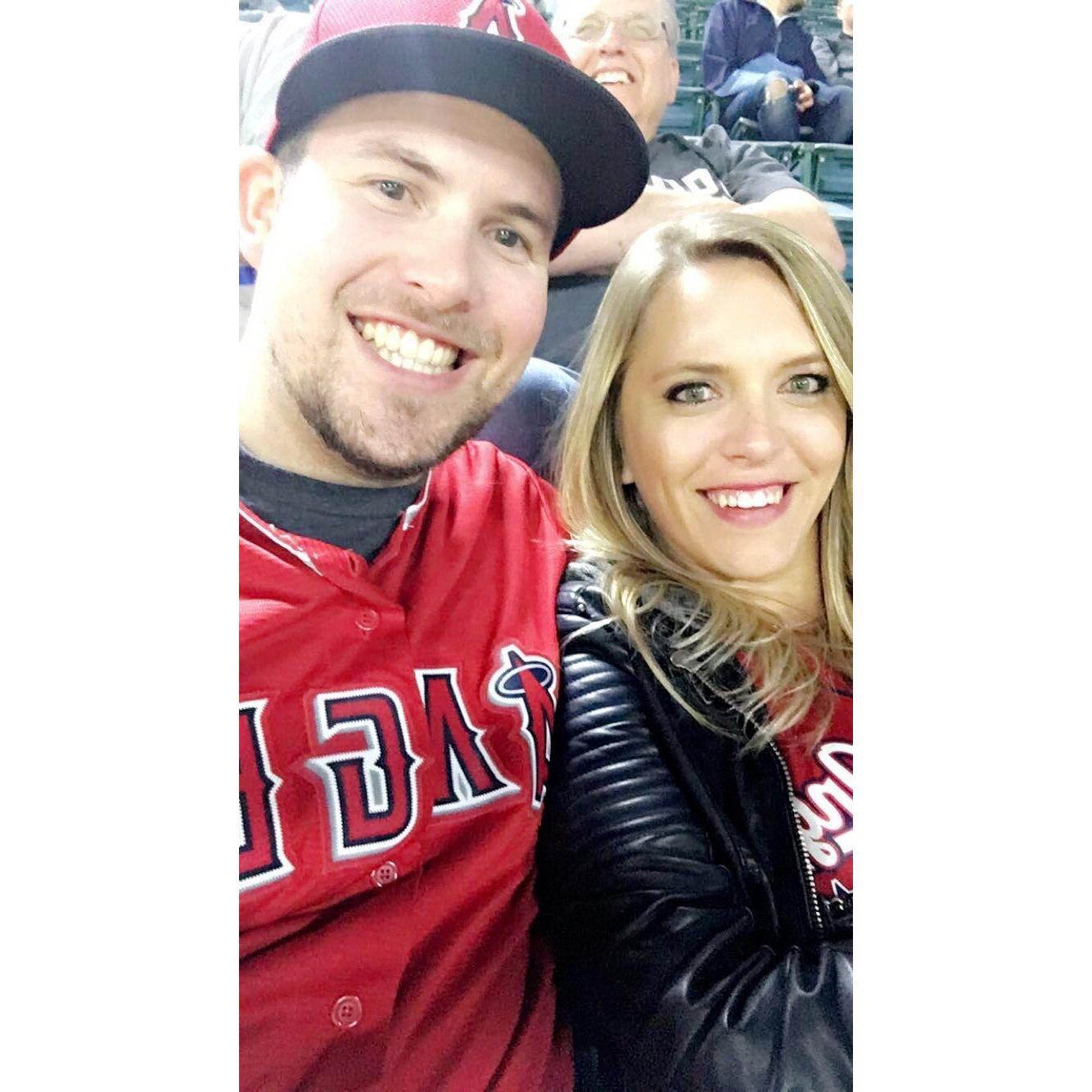 One of our first Angels games together
