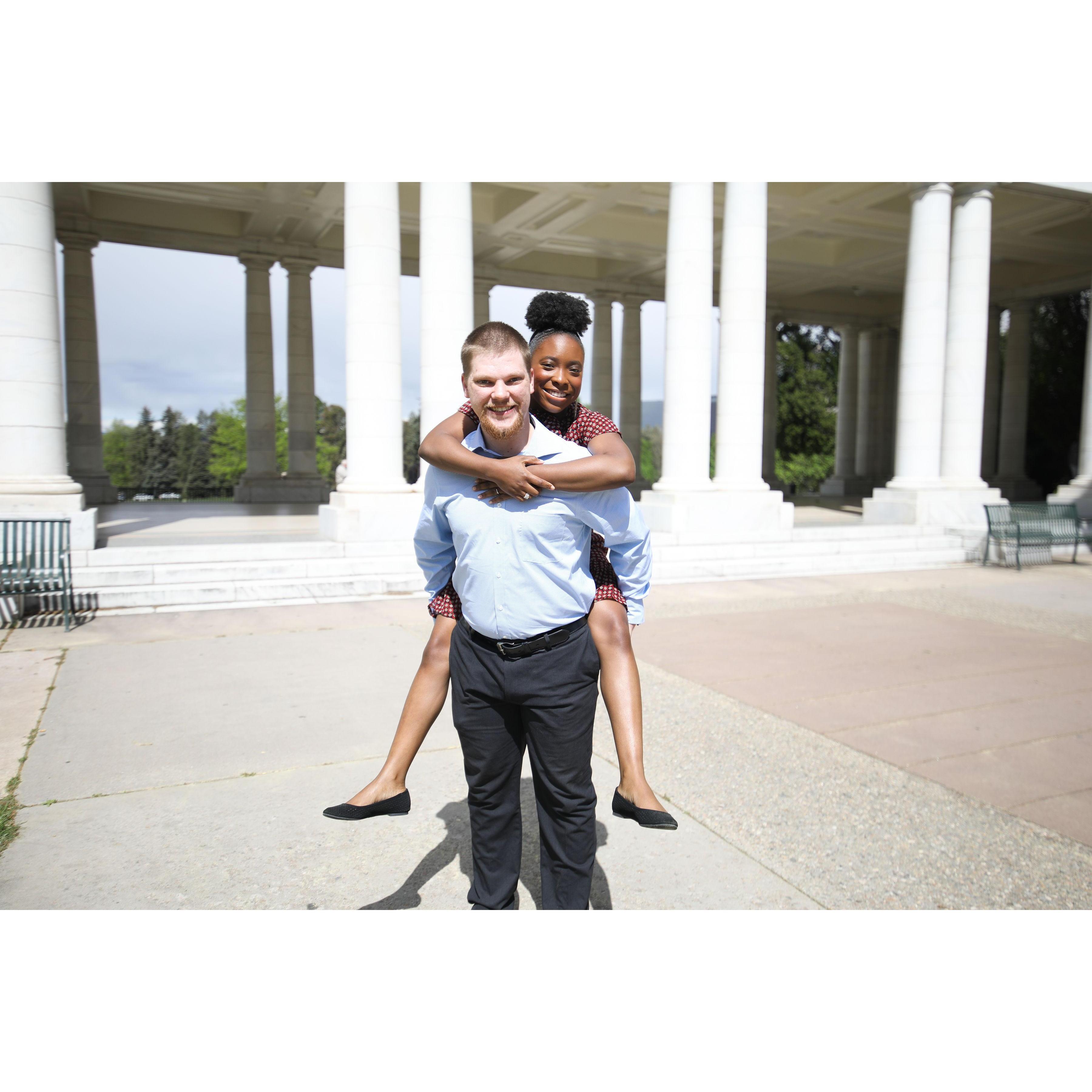 I vow to carry you and to be carried by you, to journey with you and to love each minute because of our travels together. We will live a life of constant adventure together.