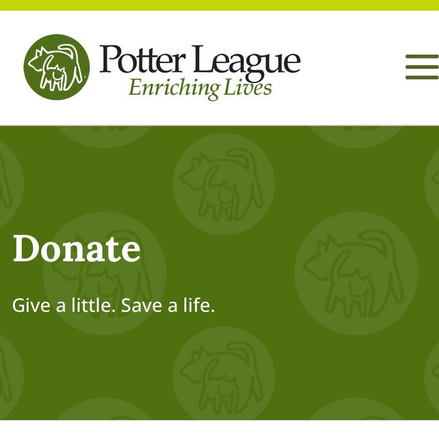 Donation to Potter League