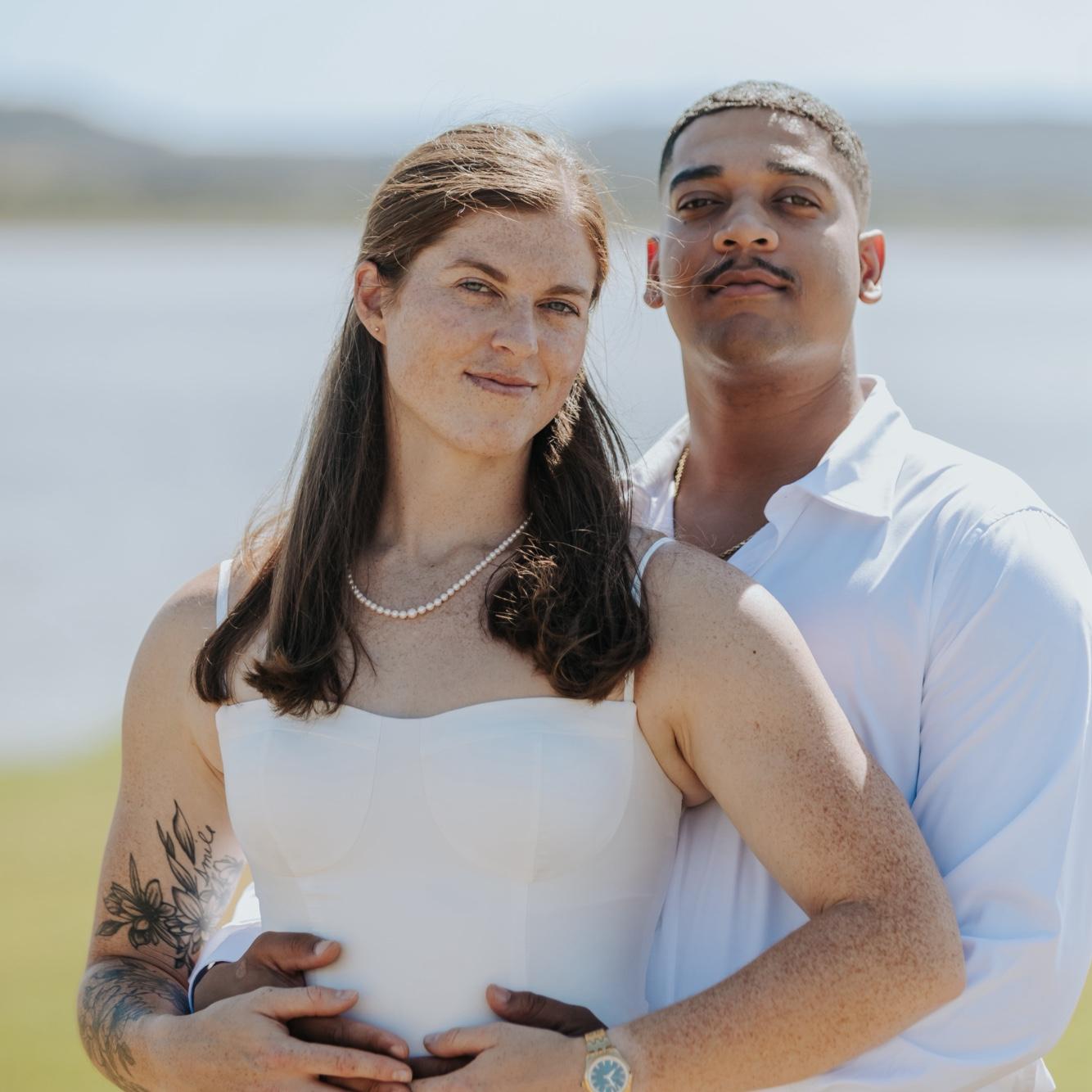 Ryan and Kelly after their courthouse ceremony in October.