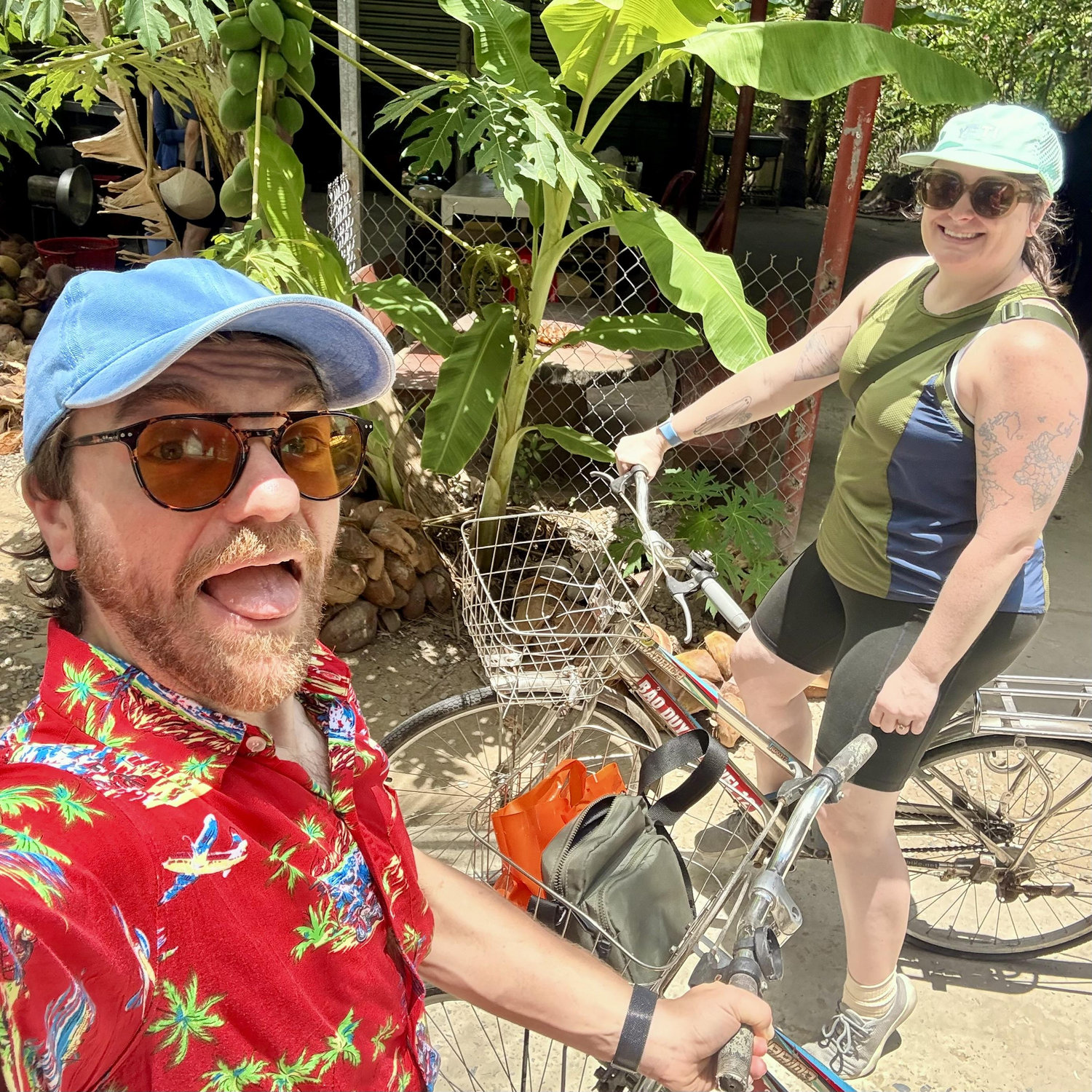 Bike riding in the Mekong Delta