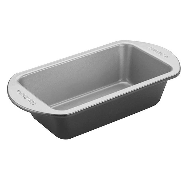 CUISINART CMHB-9LP Easy-Grip Nonstick Loaf Pan, 9 Inch, Black/Silver