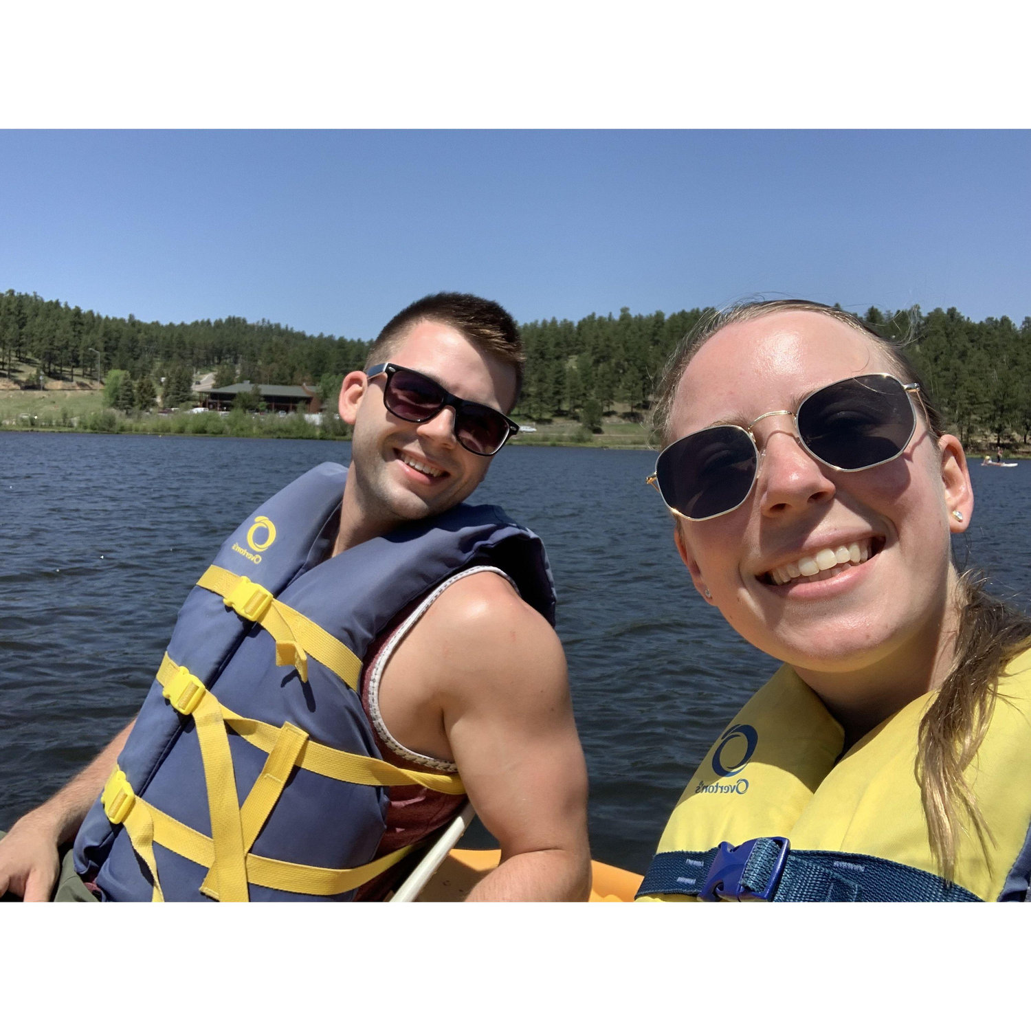 Celebrating our first anniversary at our favorite spot in Colorado