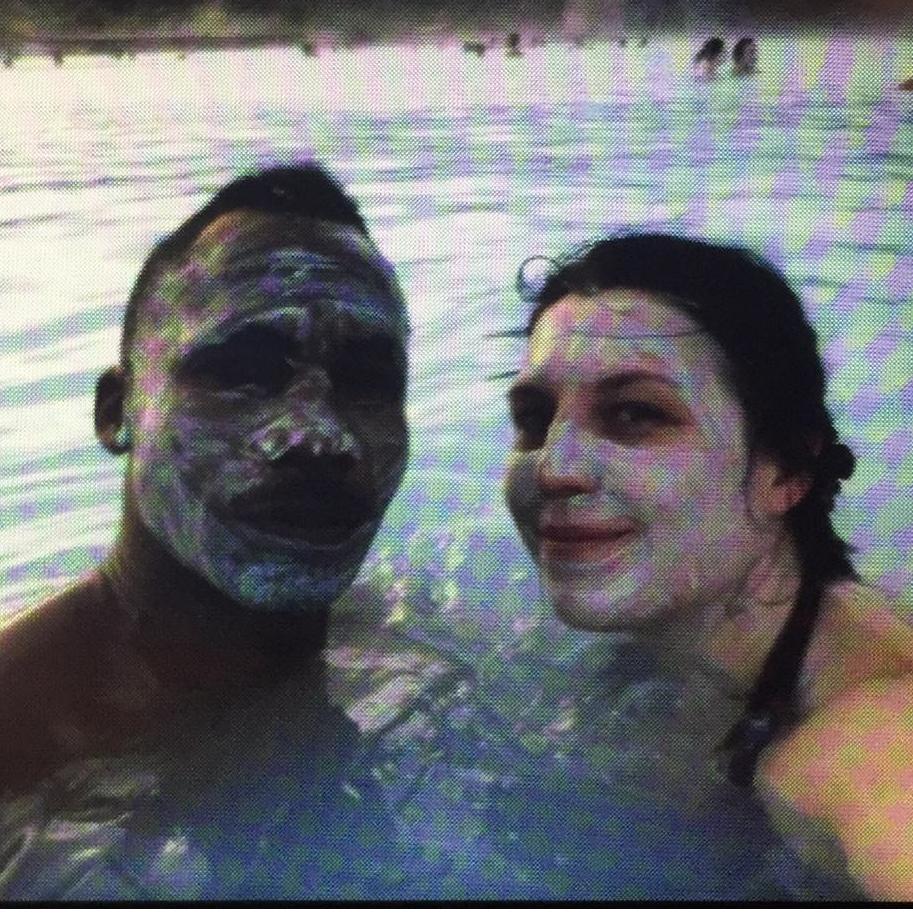 Silica mud masks in Iceland.