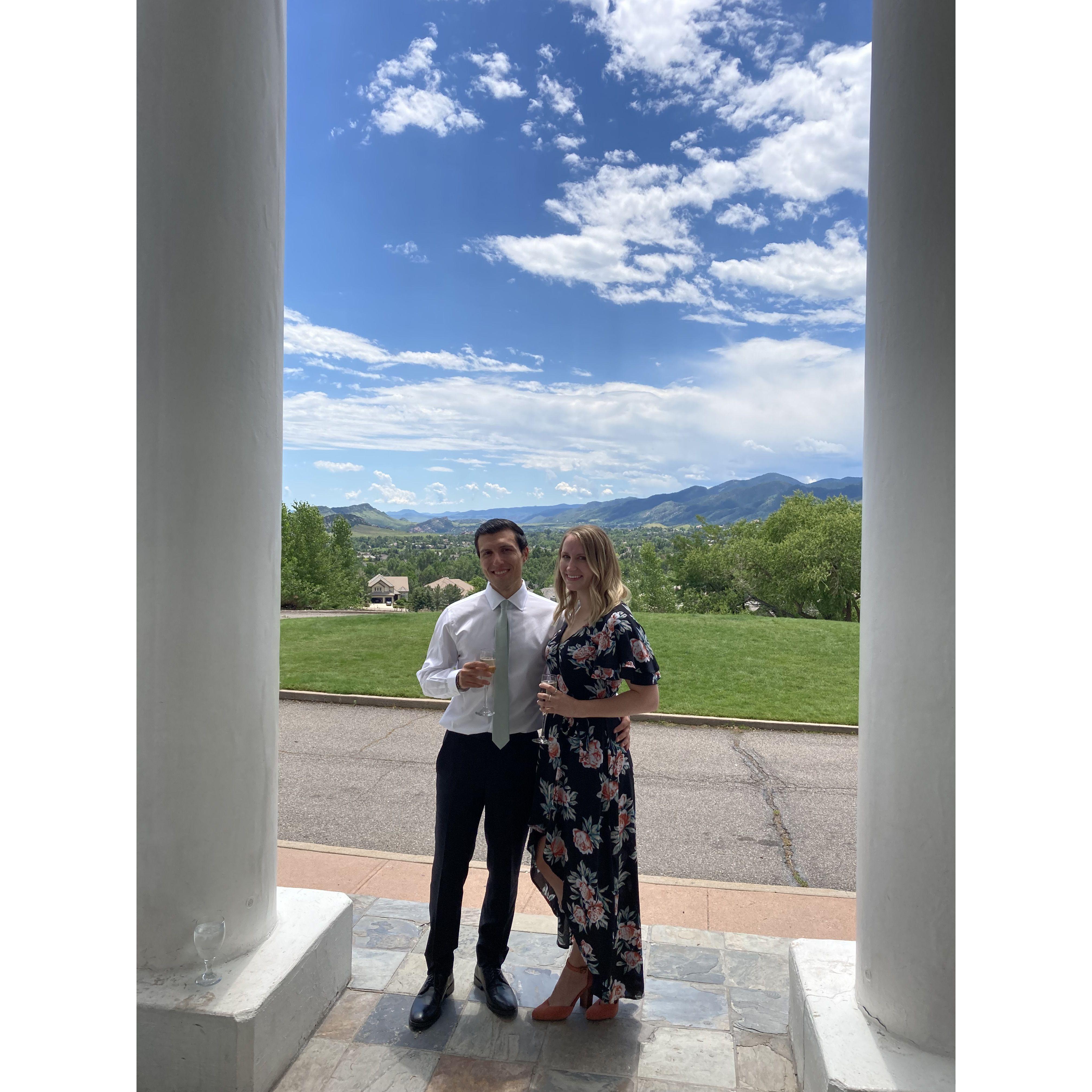 At Manor House for Tyler & Erin's (second, non-covid) wedding in 2021! Jack got to reprise his position as best man (no surprise there).