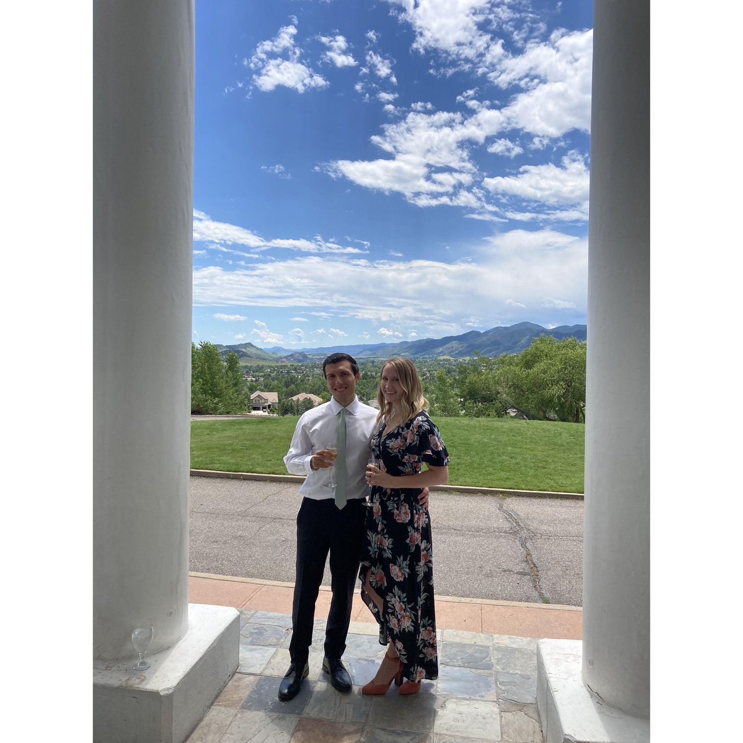At Manor House for Tyler & Erin's (second, non-covid) wedding in 2021! Jack got to reprise his position as best man (no surprise there).