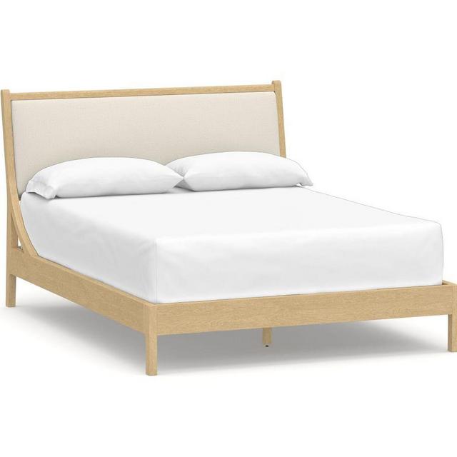 Lyell Upholstered Bed, King, Performance Heathered Tweed Ivory