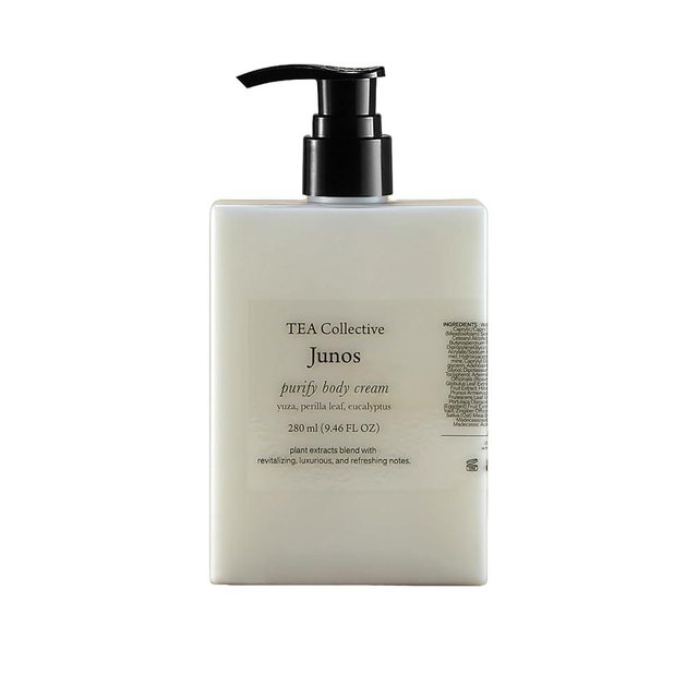 TEA Collective Junos Purify Body Cream | Yuzu, Perilla Leaf, Eucalyptus | 9.46 Fl Oz | Product of Korea
