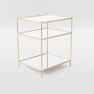 Terrace Nightstand, Antique Brass Finish