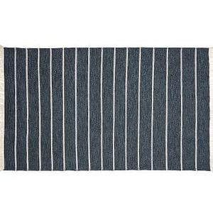 Colin Synthetic Stripe Rug, 9 x 12', Blue Multi