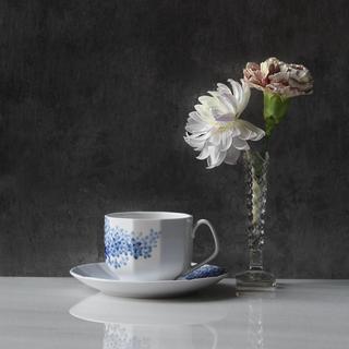 Blomst Lilac Teacup And Saucer