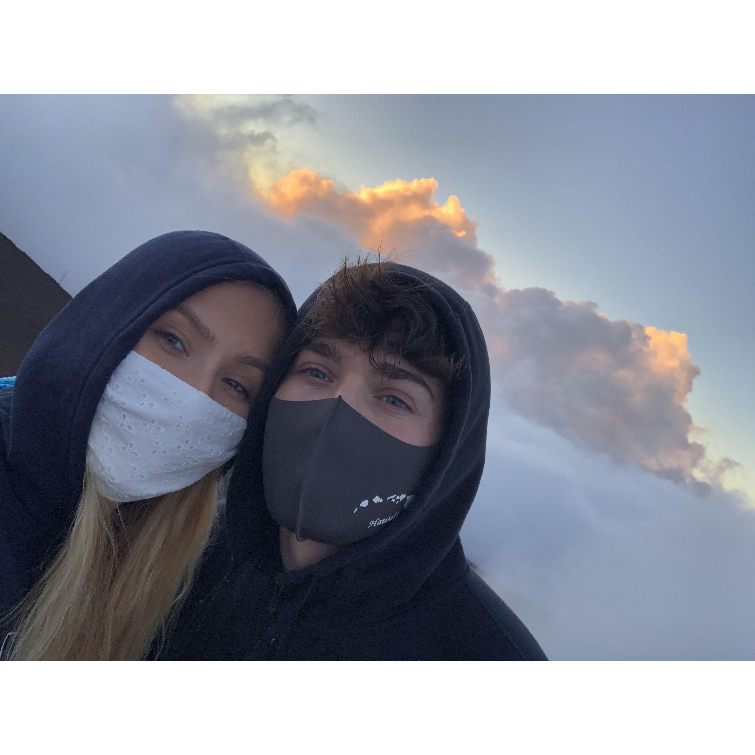 Because, we both were finishing our senior year at home we hopped on a plane to Maui and spent a month living in Kihei.