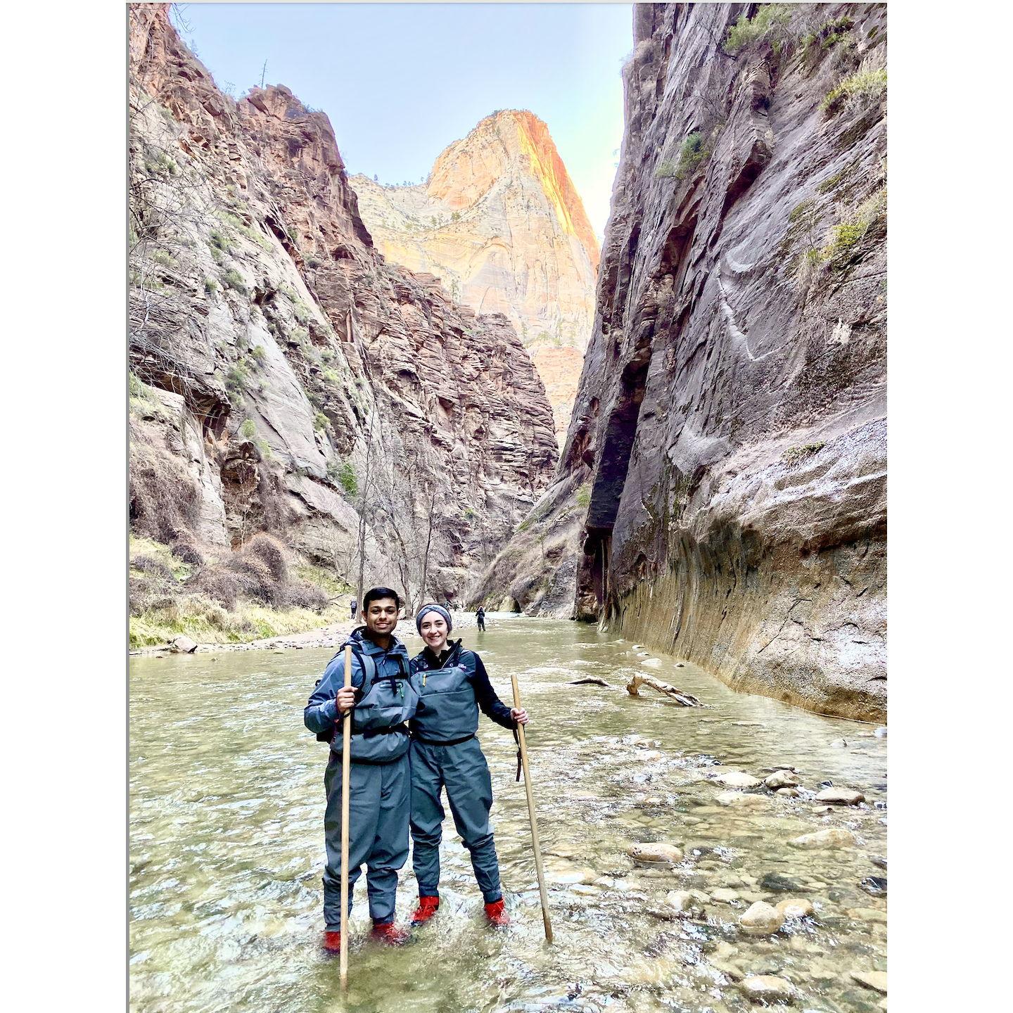 Our first road trip visiting National Parks in Utah and Arizona in 2021. This was taken at Zion!