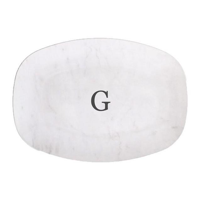 Personalized Shatter-Resistant Platter, Marble Printed Finish