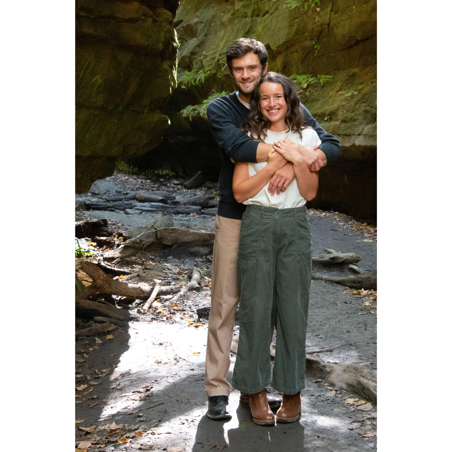 Engagement picture in Turkey Run State Park. Great friends behind the camera (Danny and Sara)!