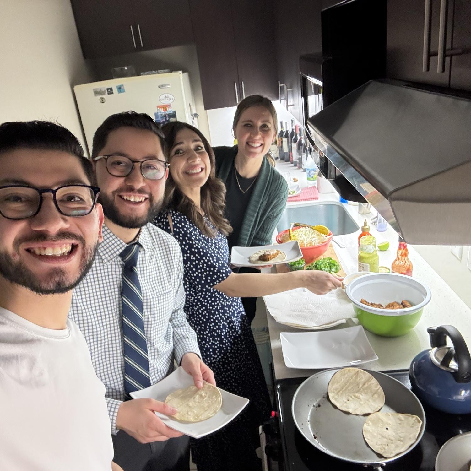 Cooking with Isaac and Vanessa