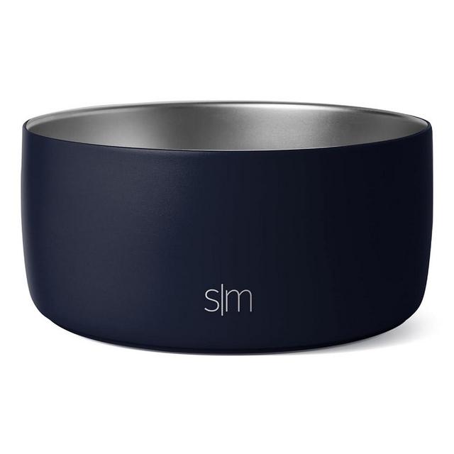Simple Modern Stainless Steel Pet Water Bowl for Dogs & Cats | Reusable Insulated Stainless Steel Food Bowls for Dog Cat | No Tip No Slip BPA Free | Bentley Collection | Medium (32oz) | Deep Ocean