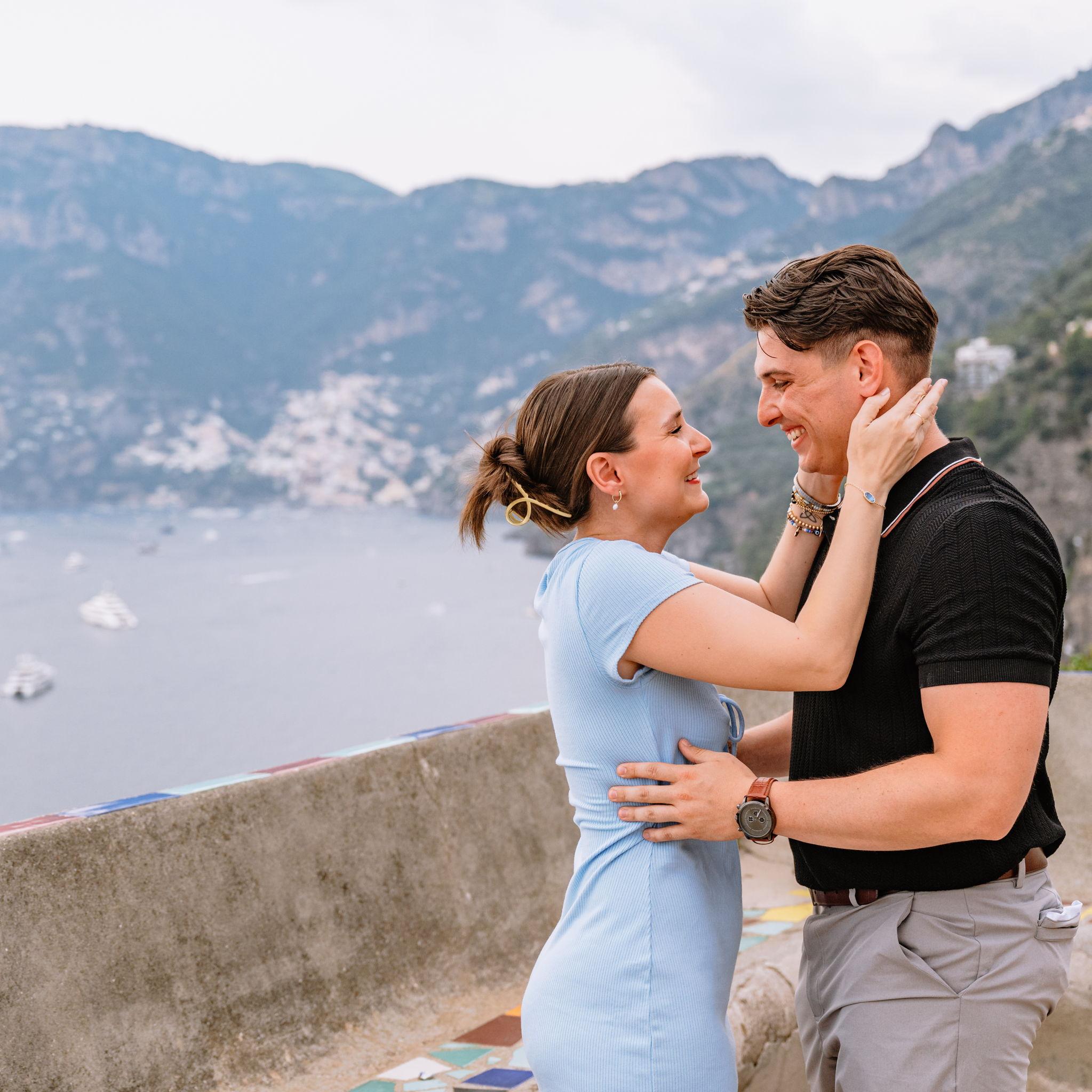 Immediately after "yes"