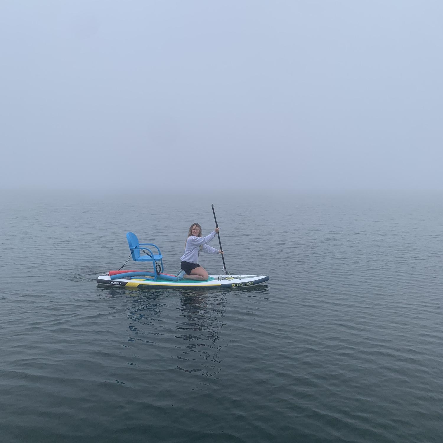 The lake serving moodiness.