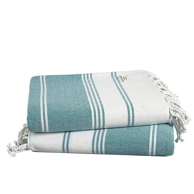 100% Cotton Beach Towel with Beach Bag, 2 Piece Beach Towels Oversized, 39"x71", Pool Towel, Oversized Beach Towel, Absorbent Extra Large Beach Towel, Quick Dry Sand Towel, Travel towel - Baltic