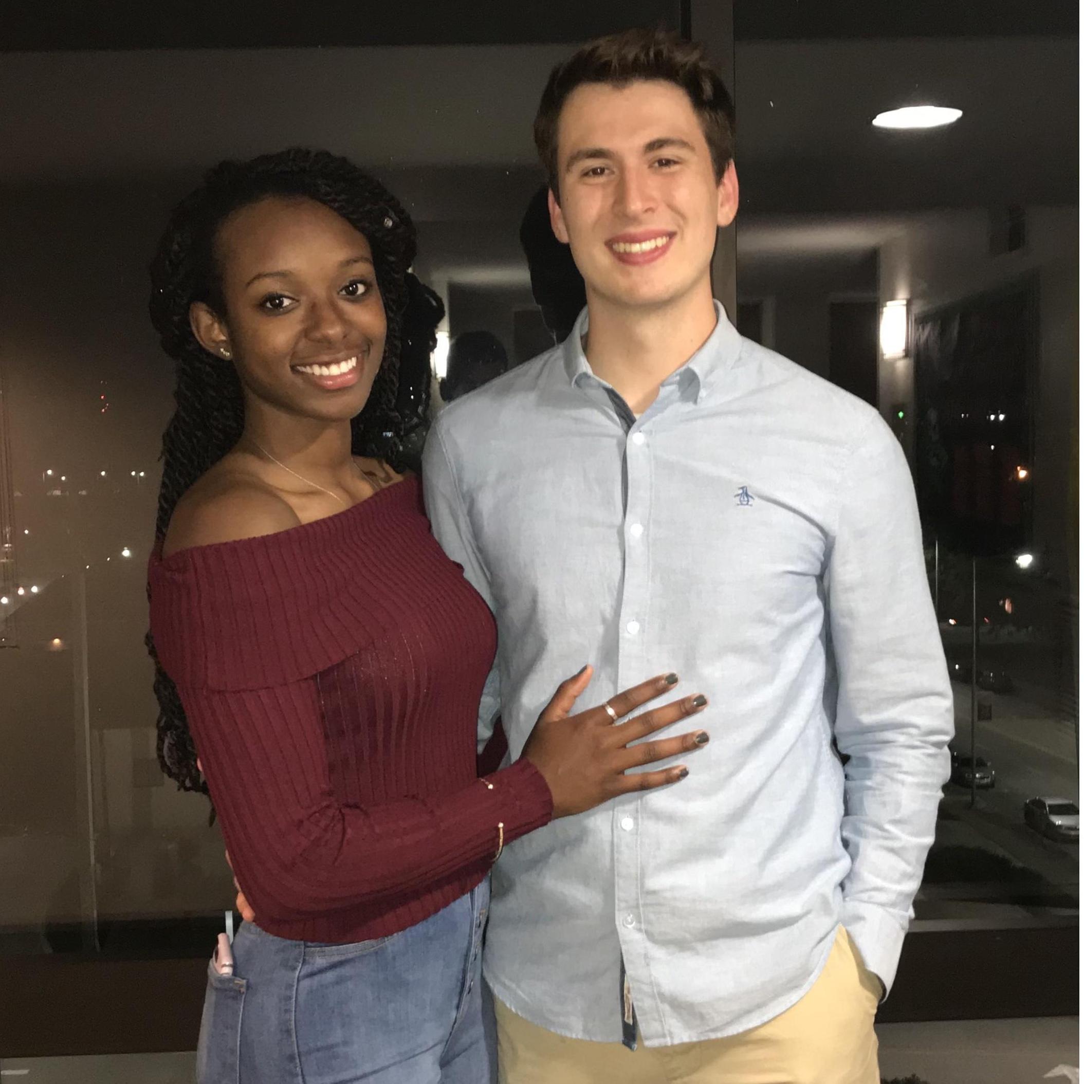 Our first "fancy" date together, on our way to Season's 52 in Birmingham, AL in October of 2017.