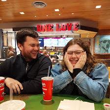 Meeting Kari's friends in Chicago for the first time...