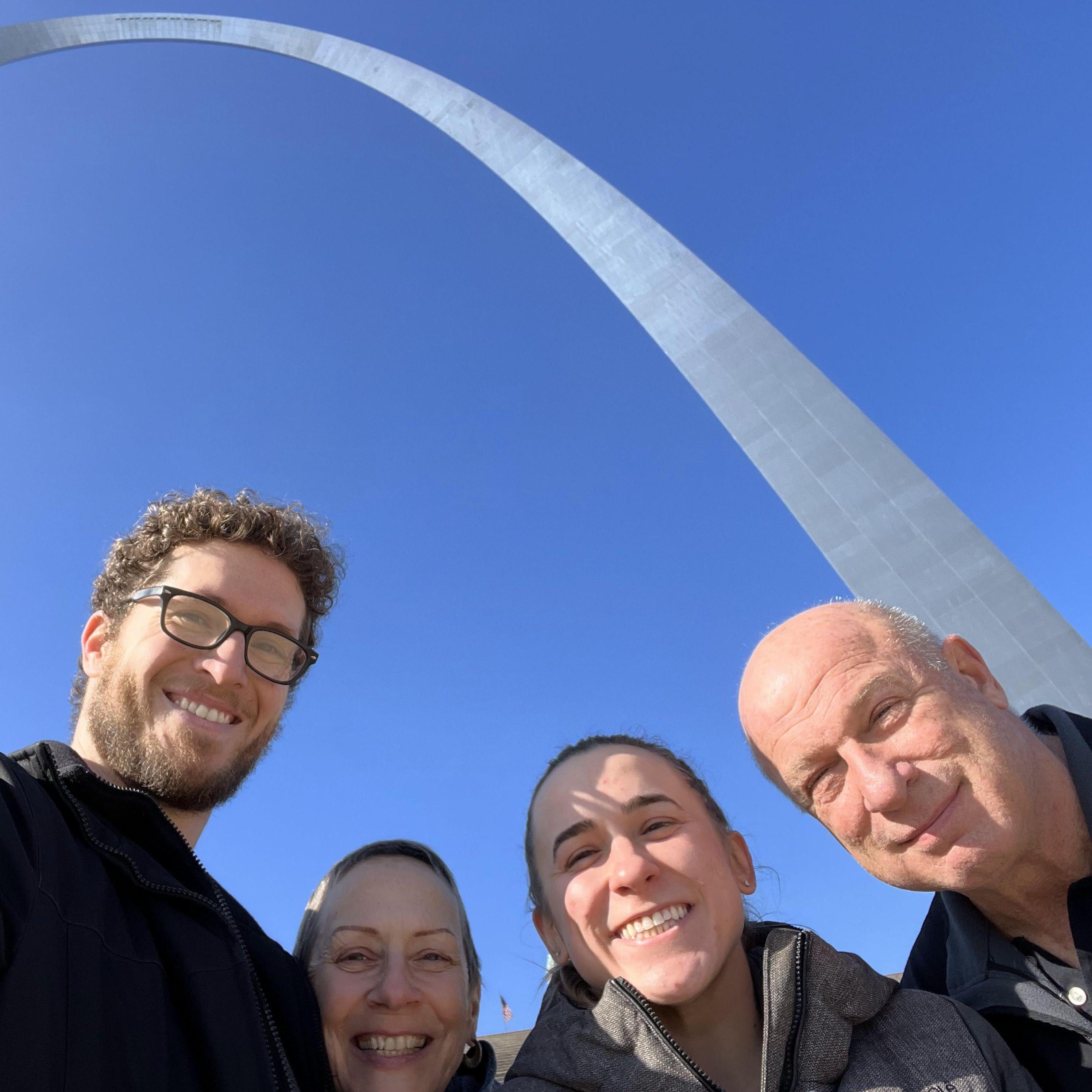January 2023 - Showing Kelsie's family around St Louis
