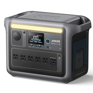 Anker SOLIX C1000 Portable Power Station, 1800W (Peak 2400W) Solar Generator, Full Charge in 58 Min
