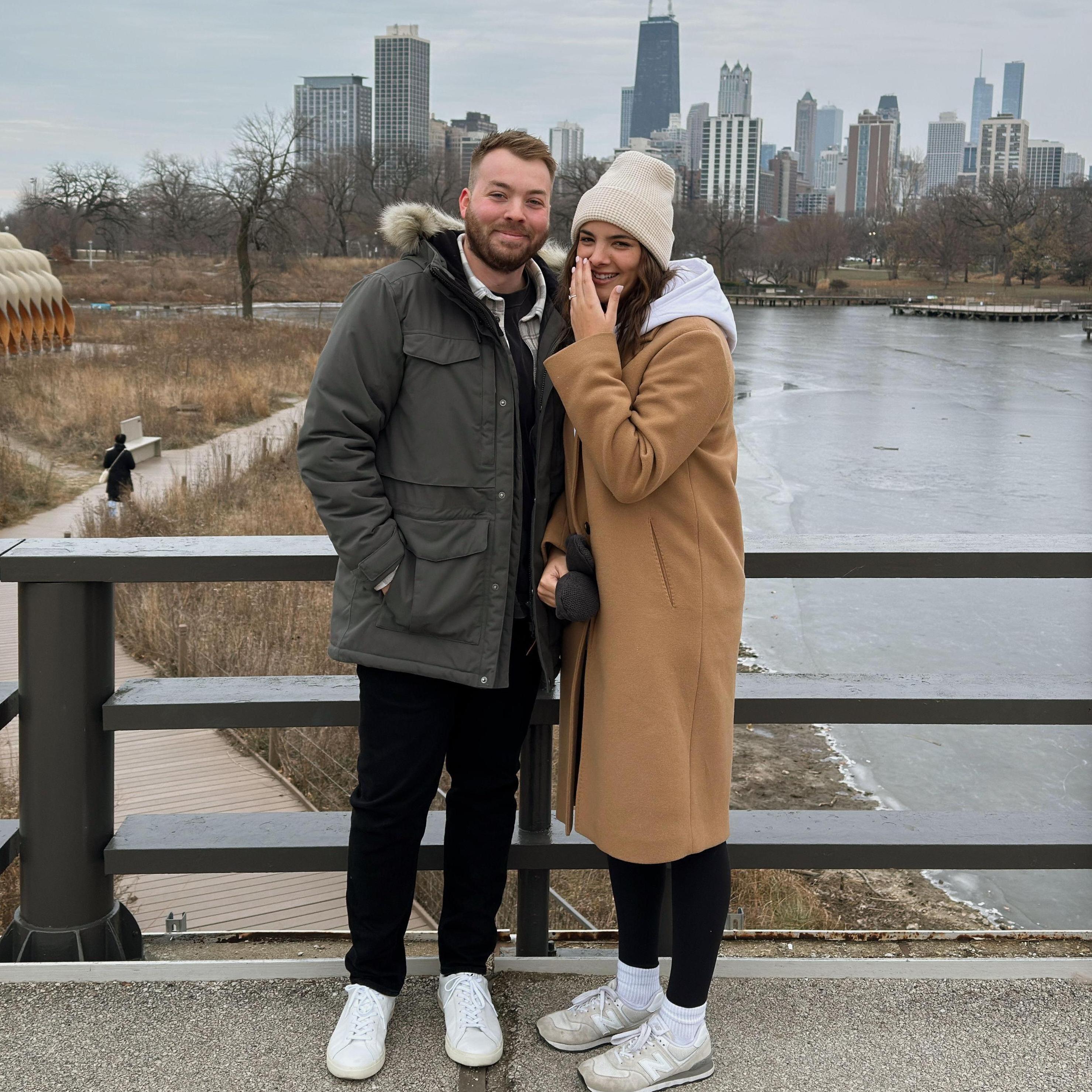 Engagement in Chicago!