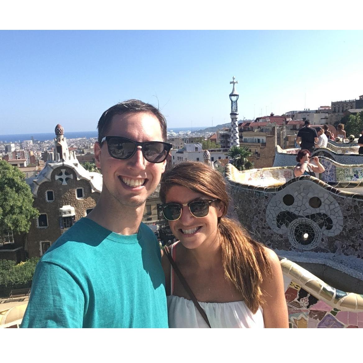 Parc Guell in Barcelona, Spain