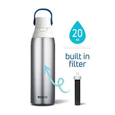 Brita 20 Ounce Premium Filtering Water Bottle with Filter
BPA Free - Stainless Steel