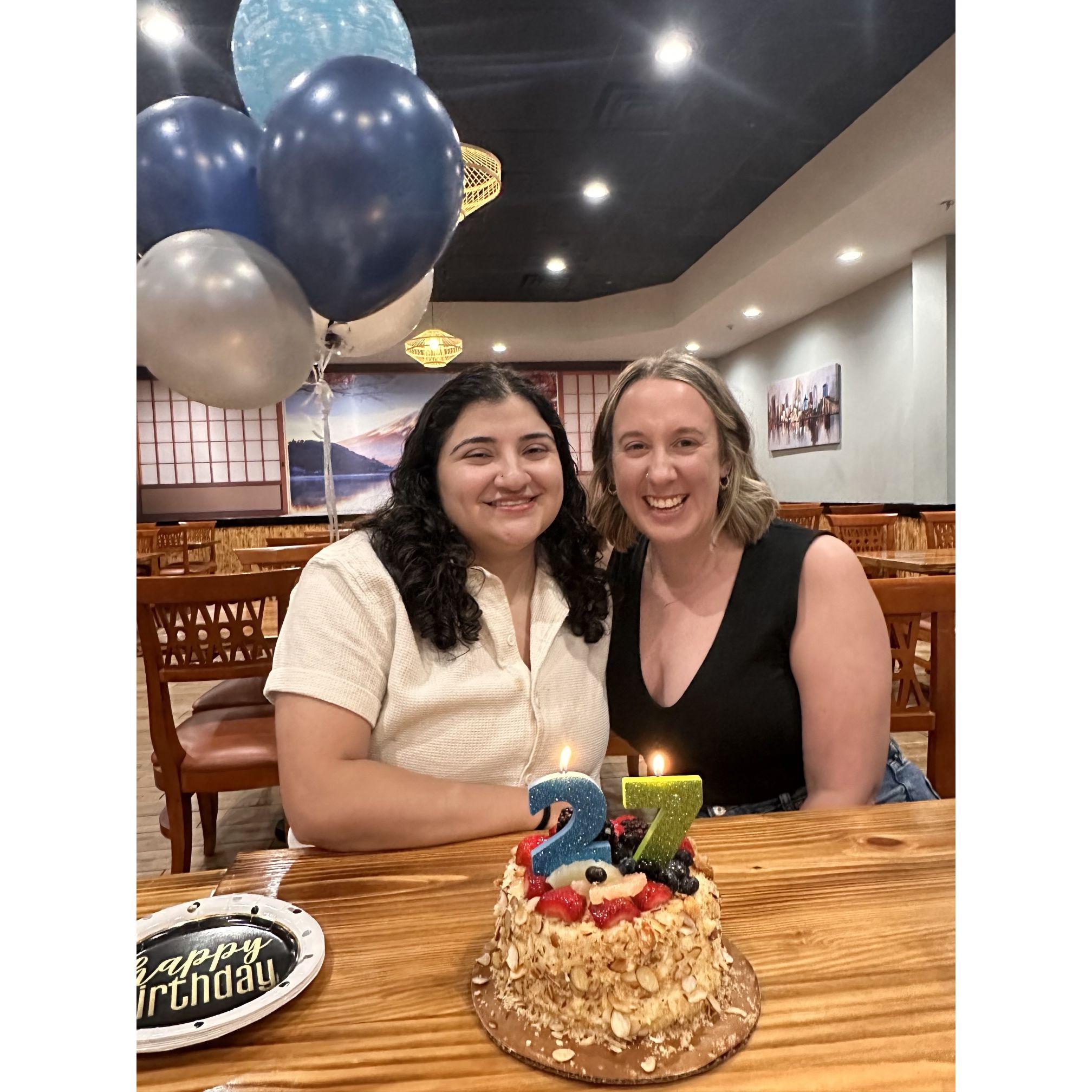 Celebrating Laura's 27th birthday in 2023