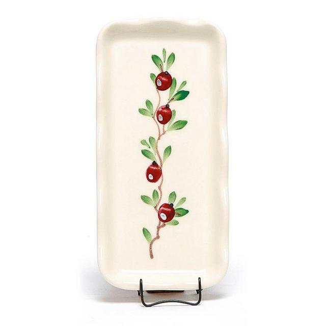 Cranberry Small Frilly Tray