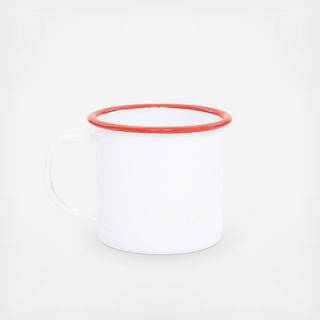 Vintage Enamelware Mug, Set of 4