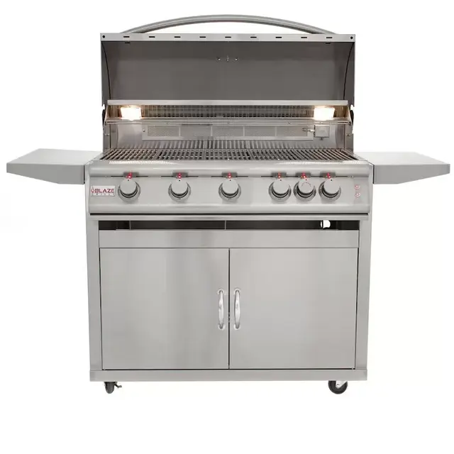Blaze LTE 40-Inch 5-Burner Propane Gas Grill With Rear Infrared Burner & Grill Lights - BLZ-5LTE2-LP (Home Depot)
