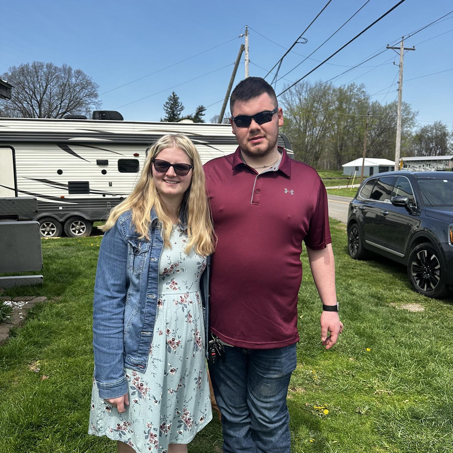 Our first Easter together! Also, our first holiday after our engagement.