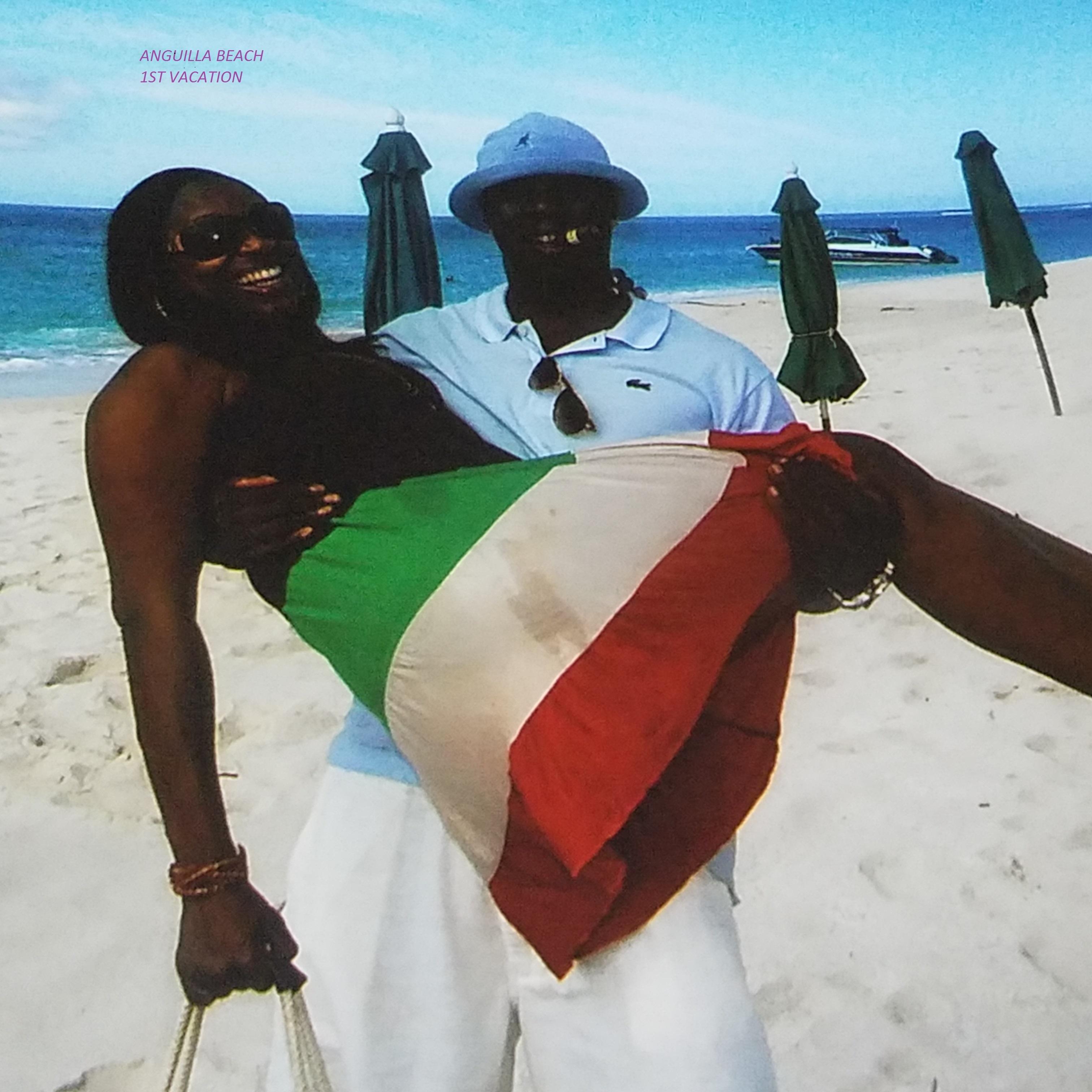 Our first trip to Anguilla to meet his family and brother Sean.