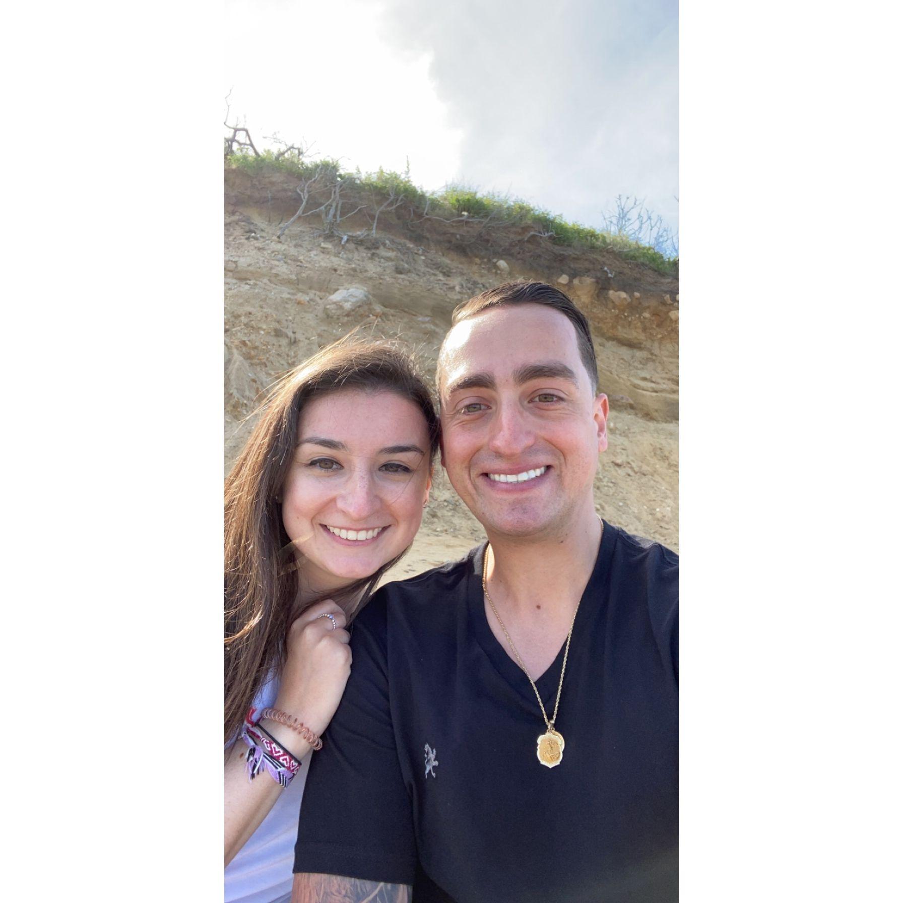 our first photo together in Montauk