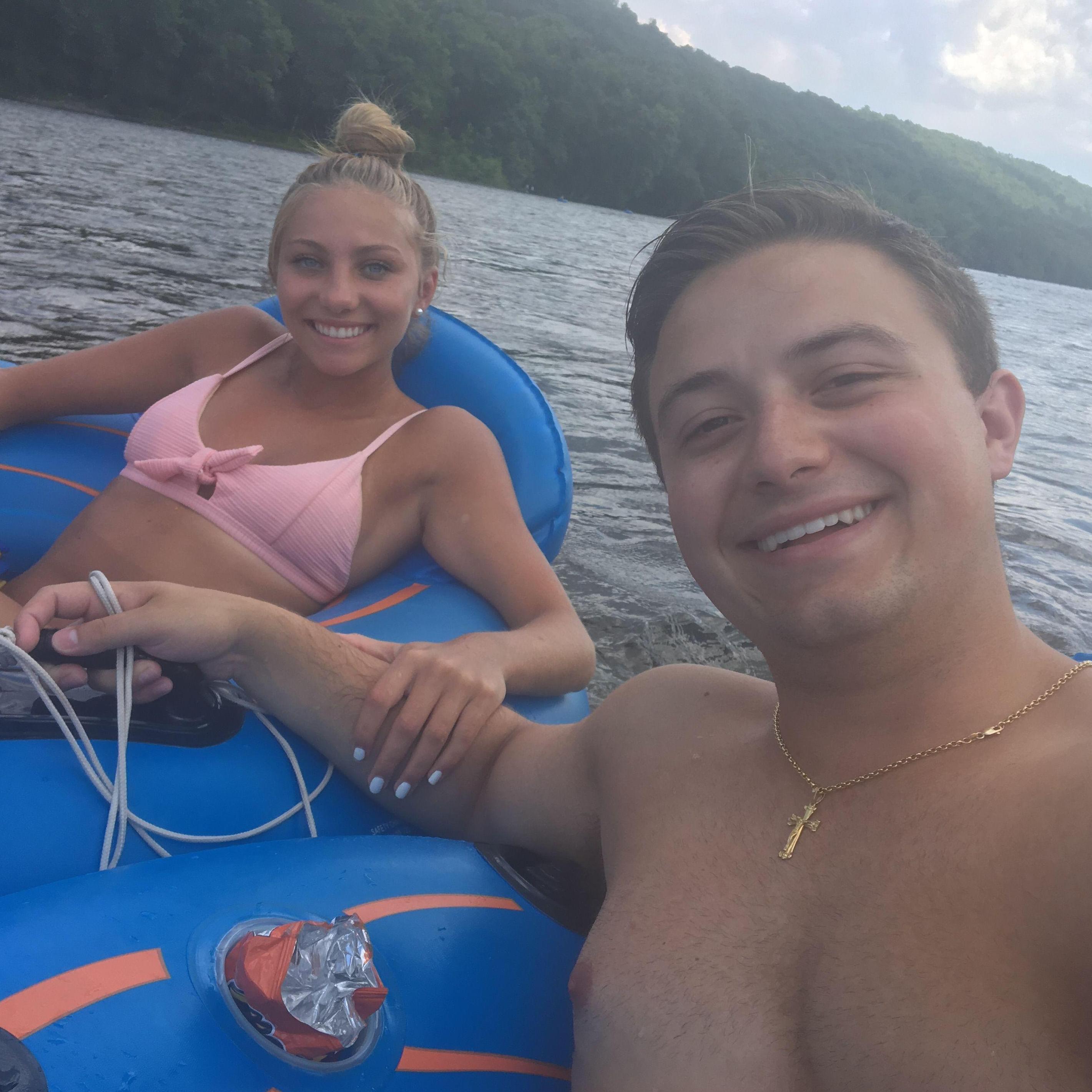 Floating down the Delaware River together
