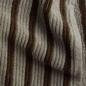 Organic Resort Stripe Towels (Moss with Java)